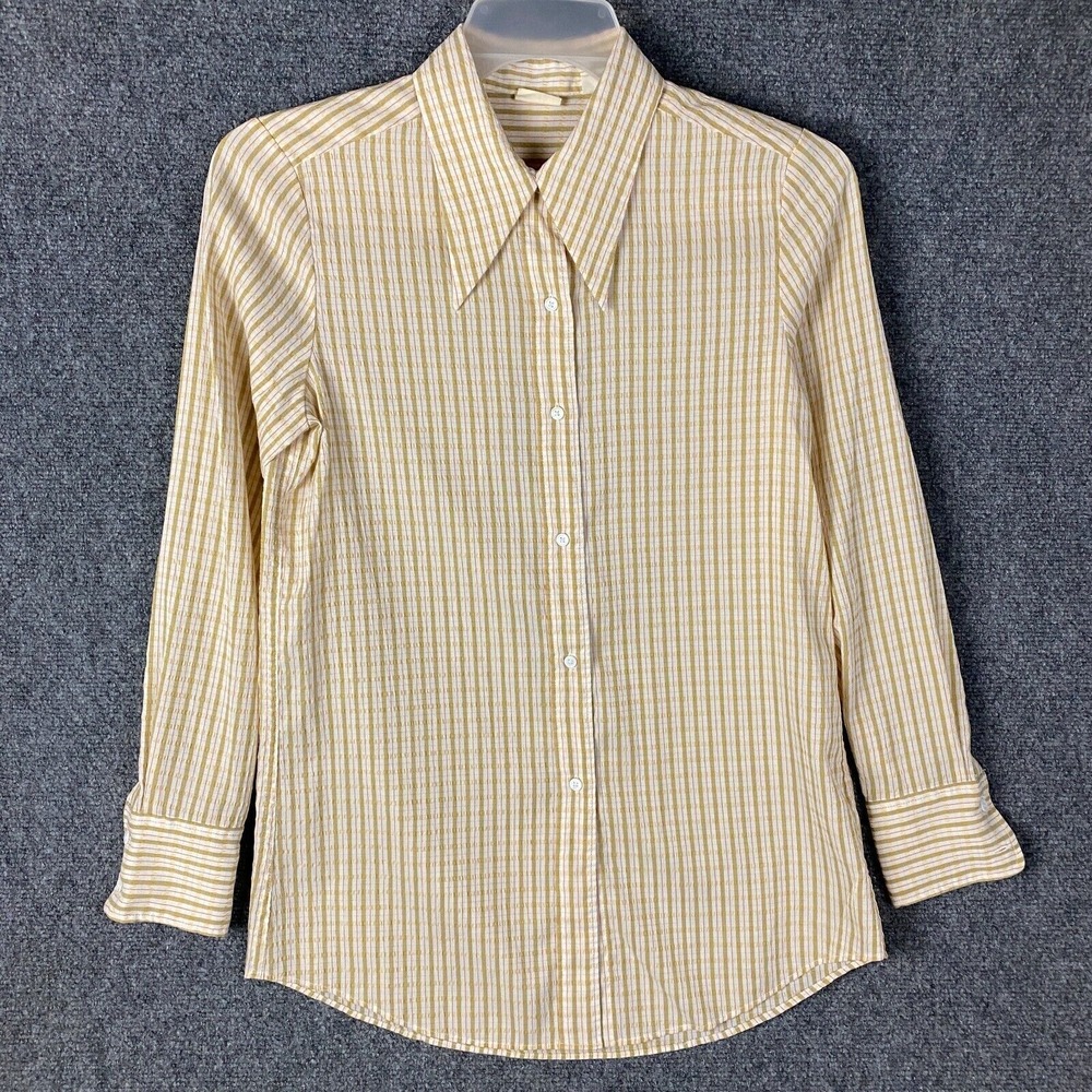 Levi's Button Up Top Women's Small Long Sleeve Striped Adults S